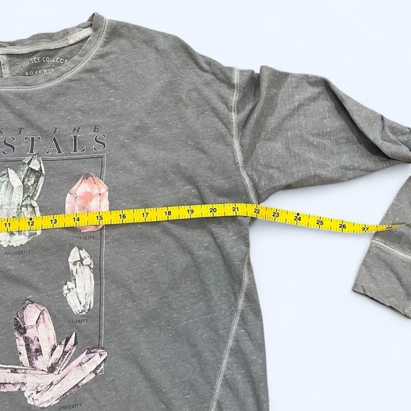 Aeropostale Small Medium Blue Crystals OG Collection Boyfriend Cotton Tee Shirt - Picture 4 of 8